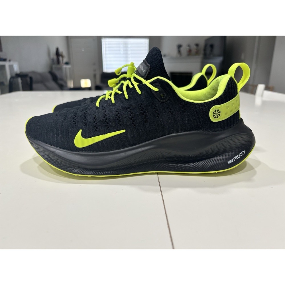 Nike ReactX Infinity Run 4 Black Volt Running Shoes US Women's 8 No Box